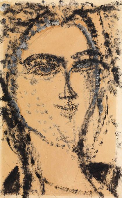 Amedeo Modigliani - Testa di donna