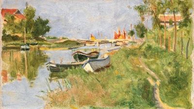 Barche Lungo il Fiume