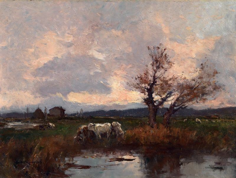 Alberto Cecconi - Campagna con Bovi
