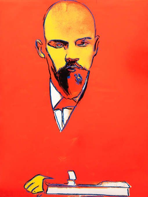 Andy Warhol : Red Lenin  (1987)  - Screenprint, es 14/24 AP - Asta Dipinti, Disegni, Sculture e Grafica - Arte Contemporanea - I - Casa d'aste Farsettiarte