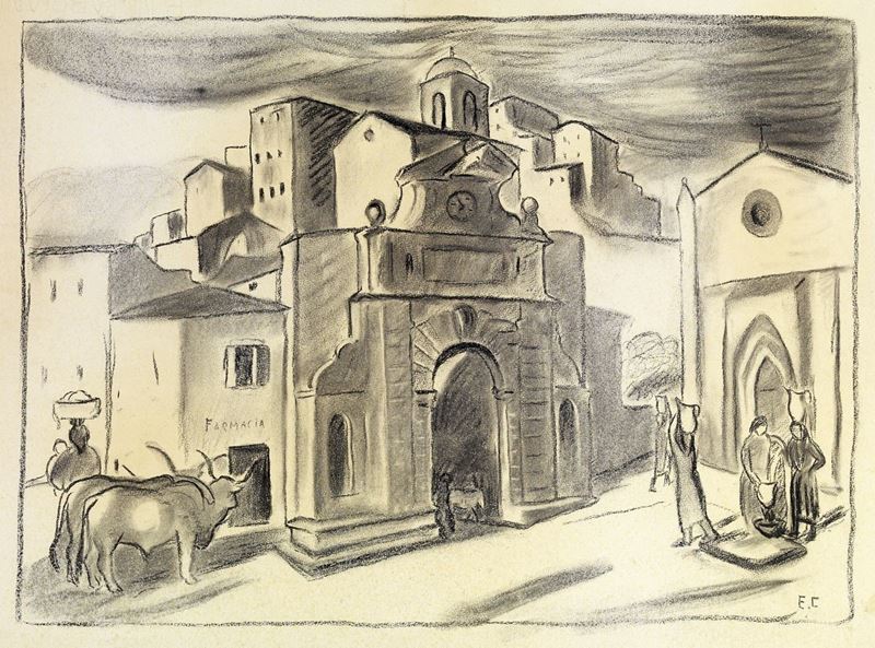 Elisabeth Chaplin - Lotto di Tre Opere su Carta