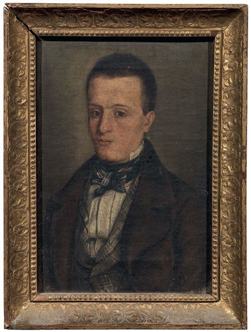 Ignoto del XIX Secolo - Ritratto di Giovane Gentiluomo