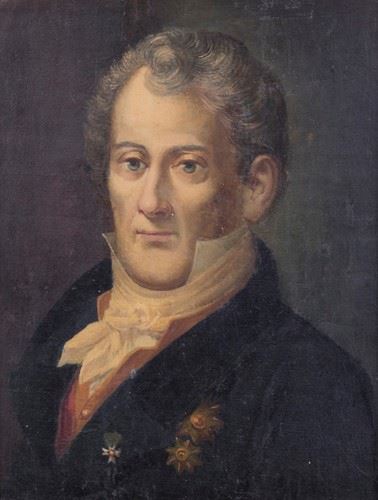 Ignoto del XIX Secolo - Ritratto di Gentiluomo con Medaglie
