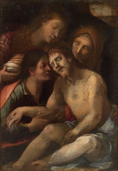 Cristo in Pietà con la Madonna e i Santi Giovanni Evangelista e Maria Maddalena