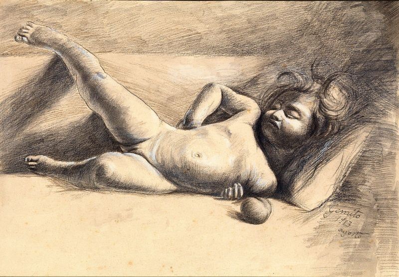 Vincenzo Gemito - Bambina Addormentata