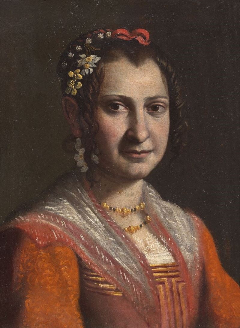 Giovan Francesco Guerrieri (attr. A) - Ritratto di Giovane Donna