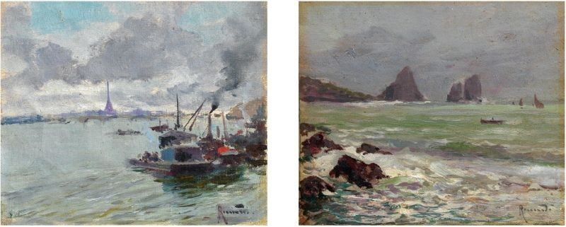 Oscar Ricciardi - Coppia di Dipinti