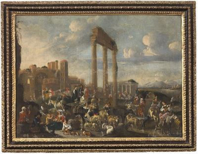 Scena di Mercato e Rovine Classiche