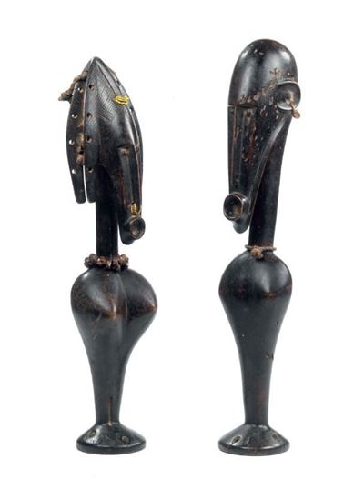 Coppia di Marionette Bamana/bozo