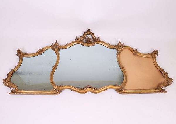 Specchiera in legno intagliato e dorato  - Auction Importanti Arredi e Dipinti Antichi - I - Casa d'aste Farsettiarte