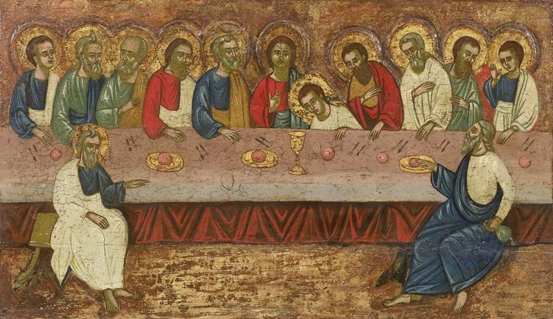 Scuola Dalmata del XVII Secolo - Ultima Cena