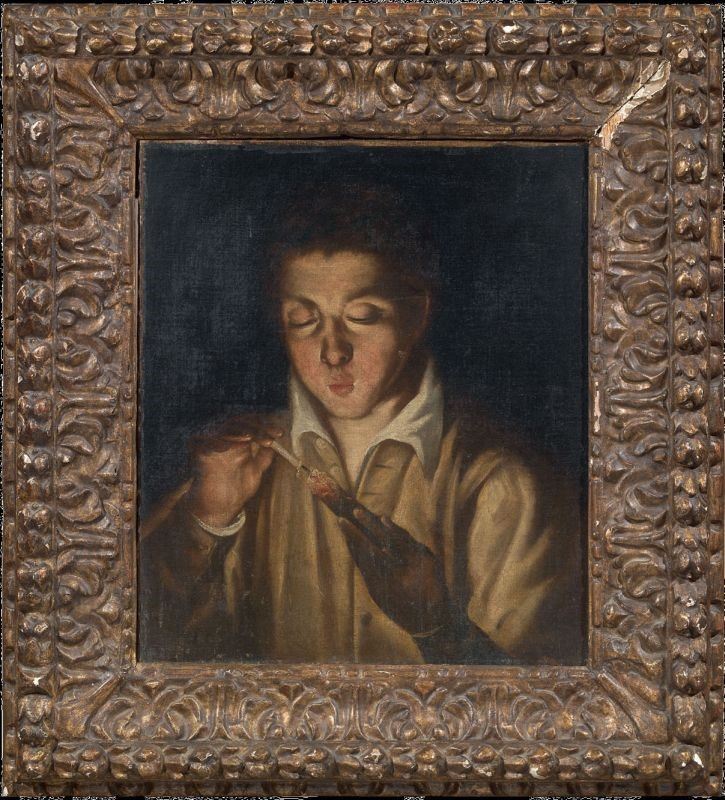 Ignoto del XVII Secolo - Ragazzo che Accende una Candela (el Soplón)