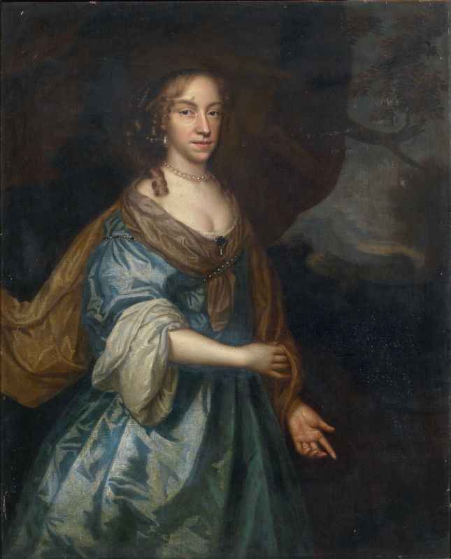 Pieter Van Der Faes, Detto Sir Peter Lely (attr. A) - Ritratto di Gentildonna