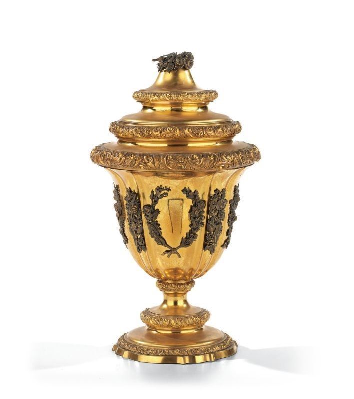 Grande Vaso in Argento Vermeille