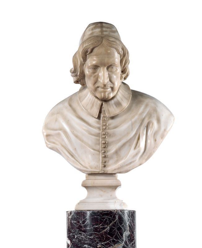 Alessadro Algardi (bottega Di) - Busto di un Cardinale