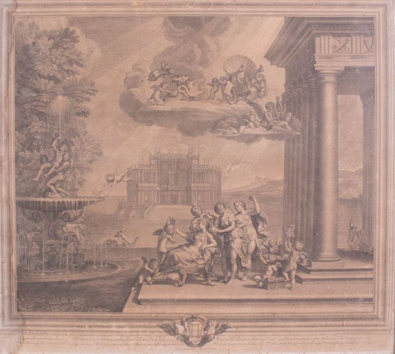 Stampa Raffigurante «allegoria Mitologica Classica»