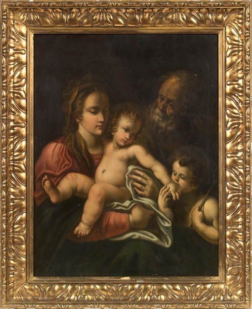 Scuola Italiana Inizio del XIX Secolo - Sacra Famiglia