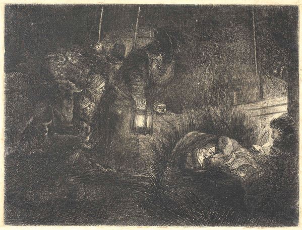 Hermenszoon van Rjin Rembrandt - Adorazione dei pastori (scena notturna)