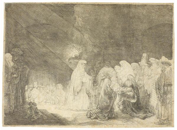 Hermenszoon van Rjin Rembrandt - Presentazione al Tempio