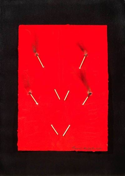 Papier Rouge brûLé