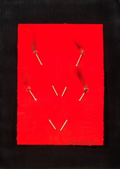 Bernard Aubertin - Papier Rouge brûLé