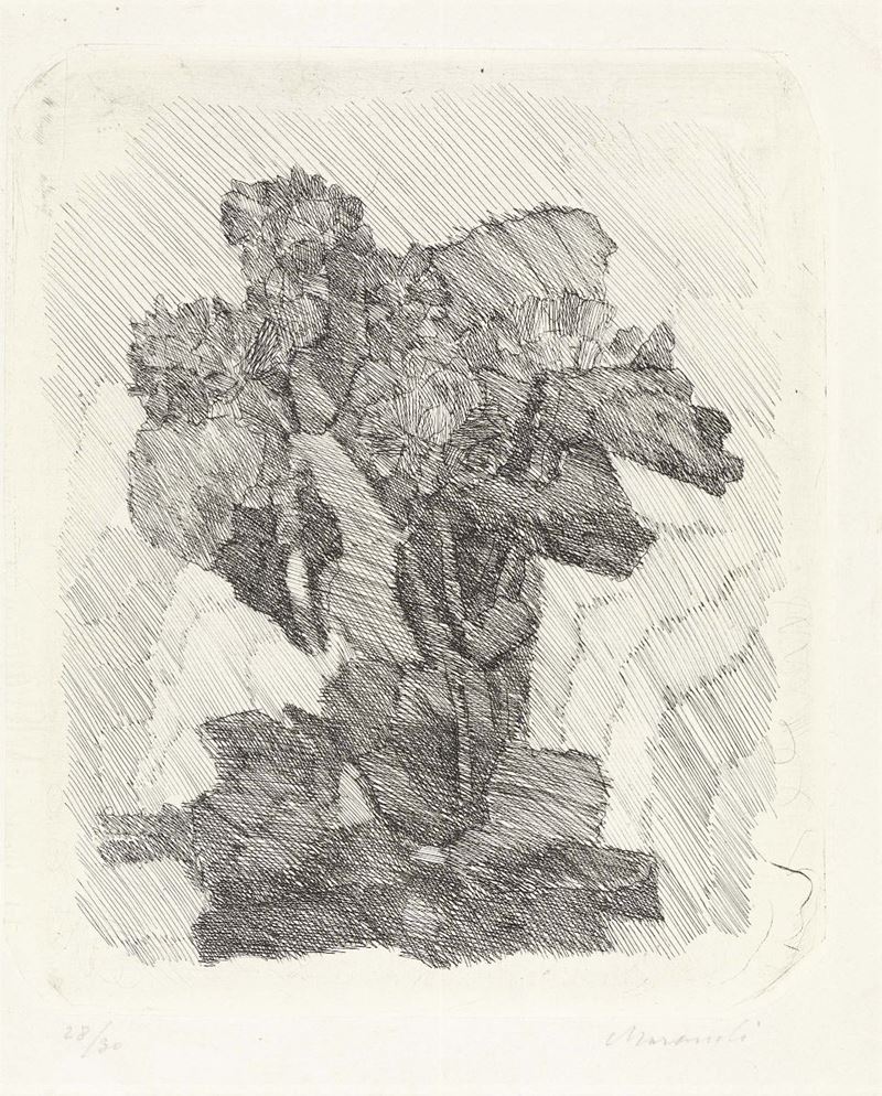Giorgio Morandi - Gerani Dentro un Bicchiere