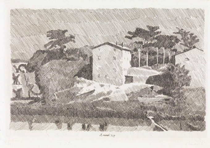 Giorgio Morandi - Case del Campiaro a Grizzana