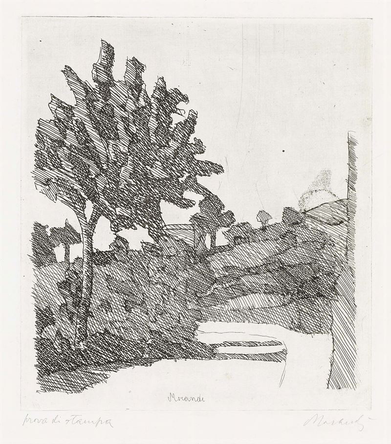Giorgio Morandi - Paesaggio di Grizzana
