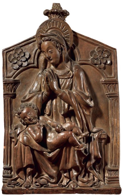 Scuola bolognese fine del XV secolo - Madonna col Bambino