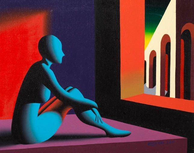 Mark Kostabi - Attesa Metafisica
