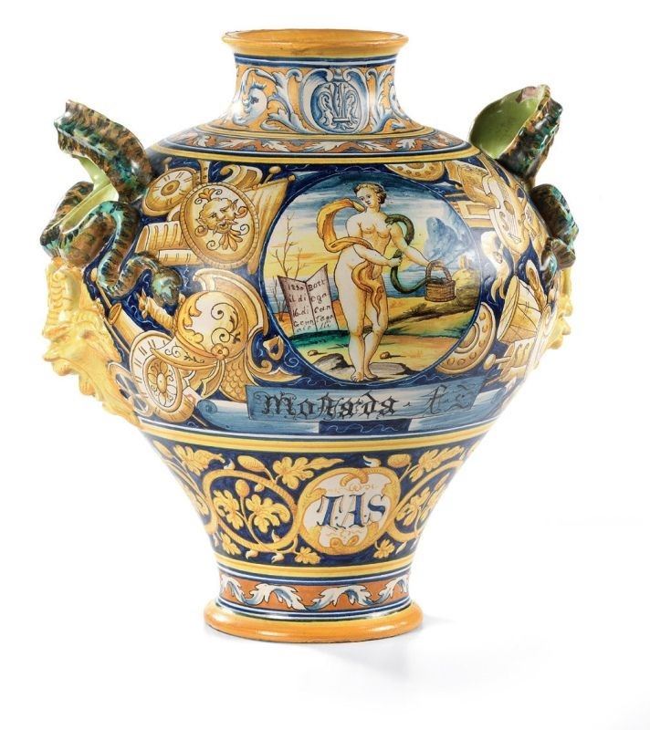 Orciolo in Maiolica Policroma