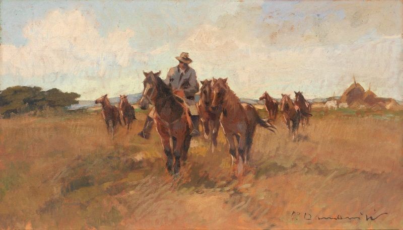Carlo Domenici - Buttero a Cavallo
