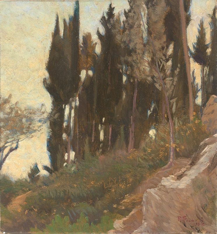 Ruggero Focardi - Cipressi a Monte Morello