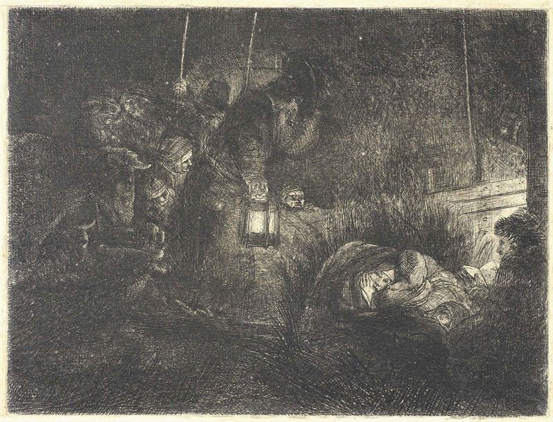 Hermenszoon Van Rjin Rembrandt - Adorazione dei Pastori (scena Notturna)