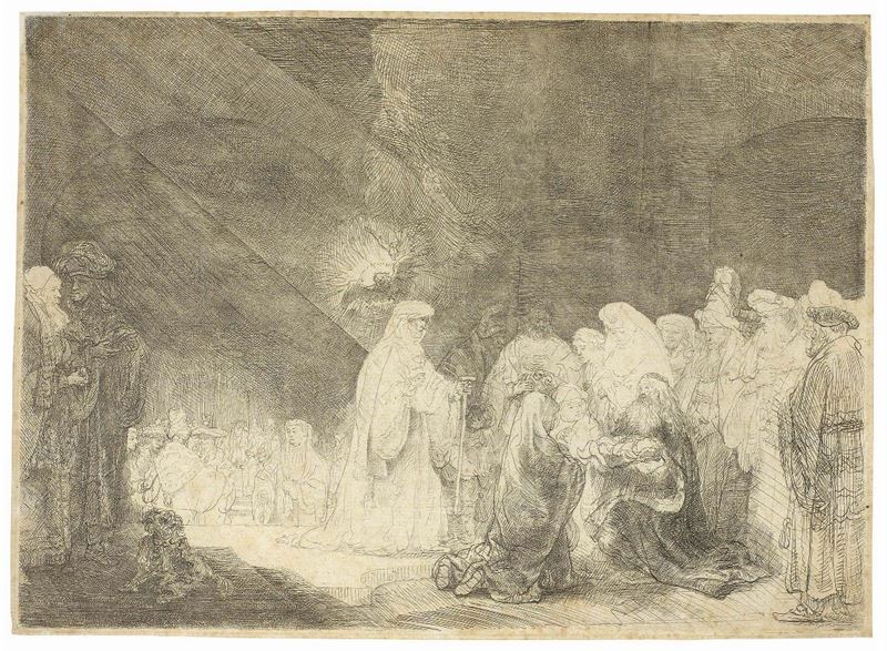 Hermenszoon Van Rjin Rembrandt - Presentazione al Tempio