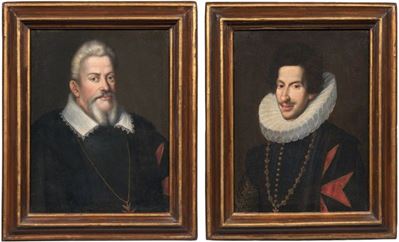 «ritratto di Ferdinando De' Medici» e «ritratto di Cosimo II De' Medici»