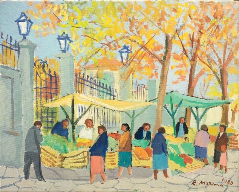 Rodolfo Marma - Mercatino a Porta Romana
