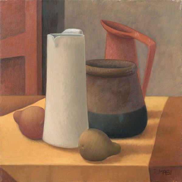 Roberto Masi - Vaso brocche e pere