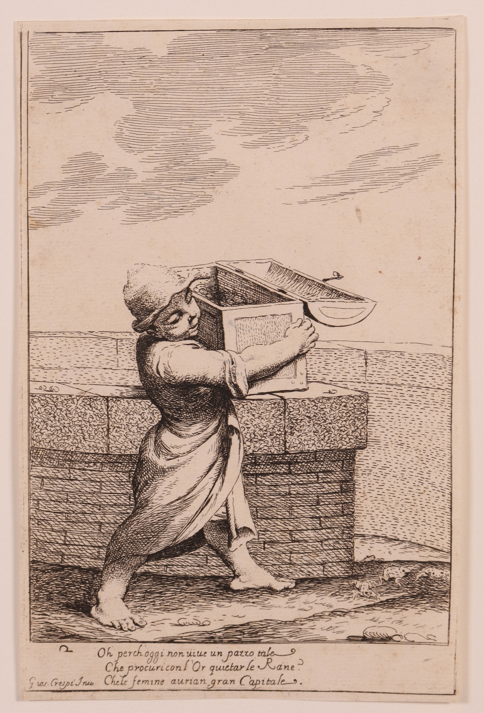 Giuseppe Maria Crespi, Detto Spagnolo - Lotto di Sette Incisioni da «bertoldino»