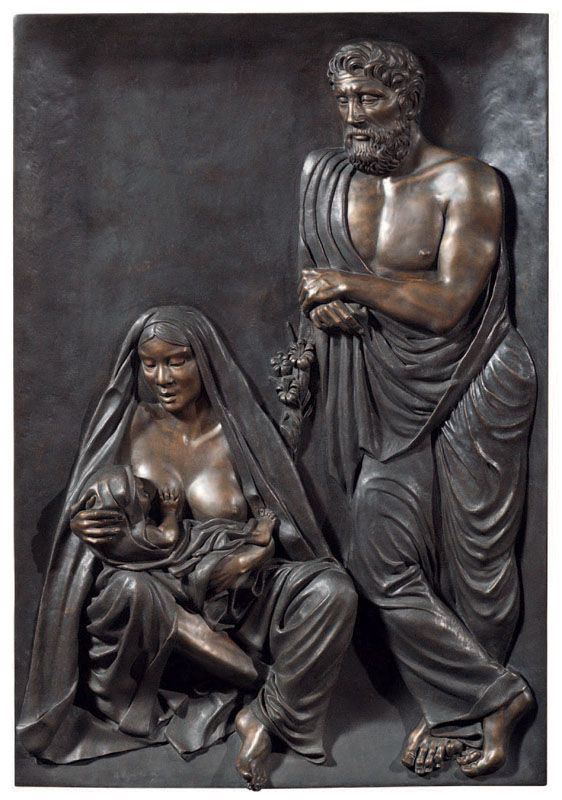 Athos Ongaro : Sacra Famiglia  (1990-91)  - Scultura in bronzo - Auction PARADE V - Contemporary Art - Casa d'aste Farsettiarte