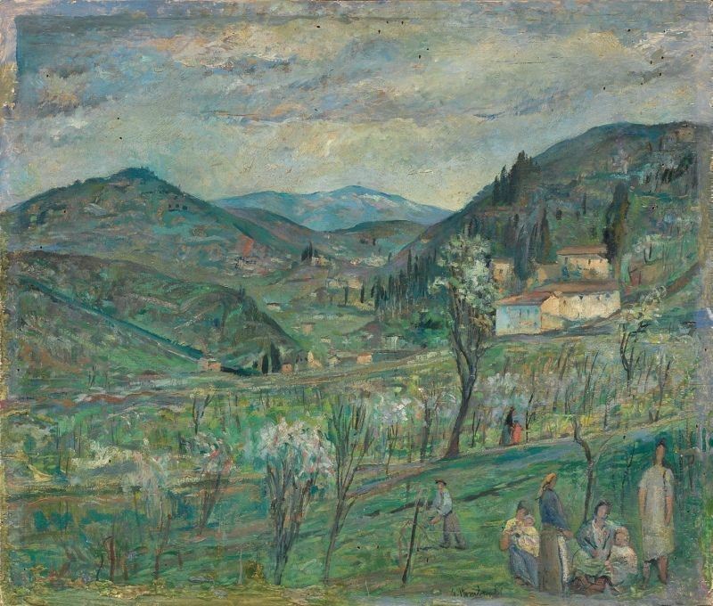 Giuseppe Piombanti Ammannati - Paesaggio