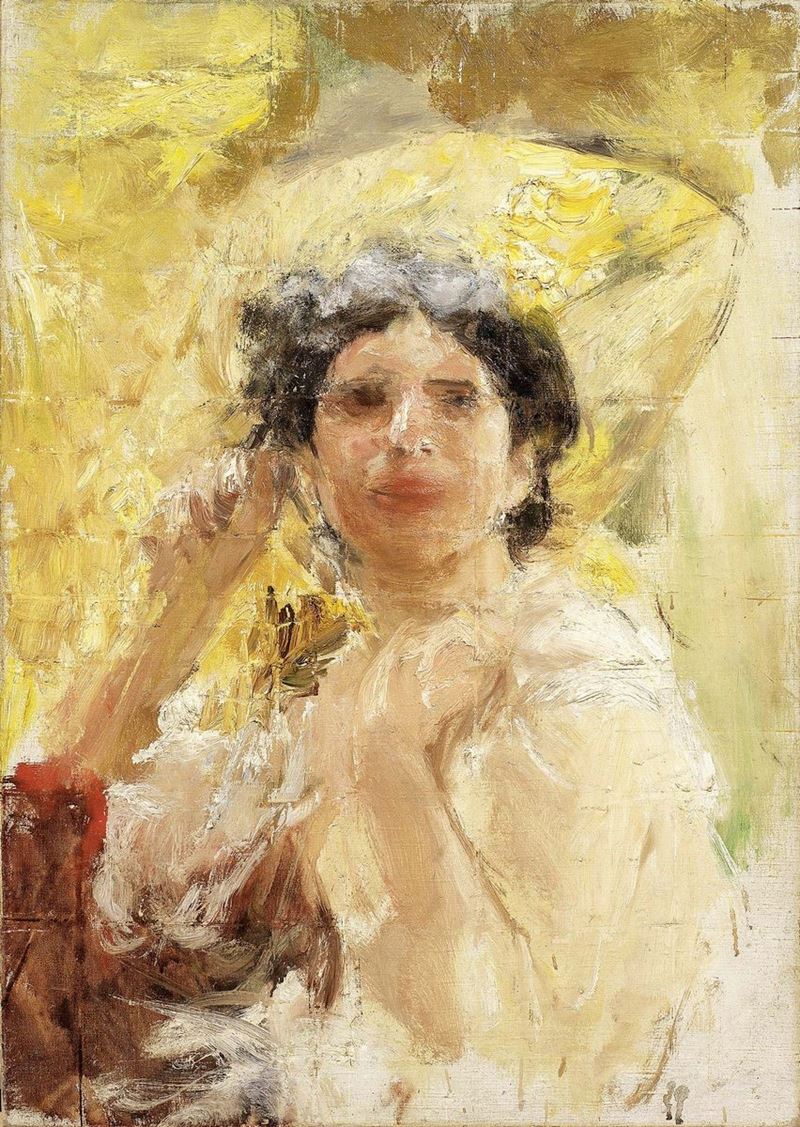 Antonio Mancini - Mezza Figura