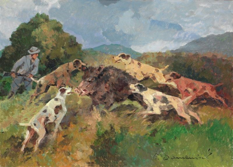 Carlo Domenici - Caccia al Cinghiale