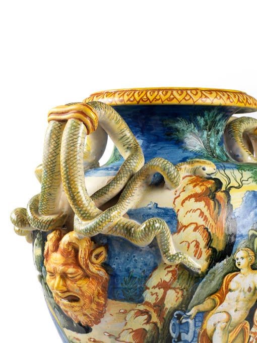 Anfora in Maiolica Biansata da Parata