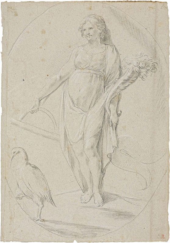 Francesco Lorenzi - Raffigurazione di Cerere con ibis