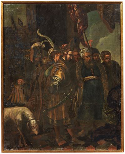 «scena Biblica con Figure con Turbanti» e «erodiade con la Testa del Battista»