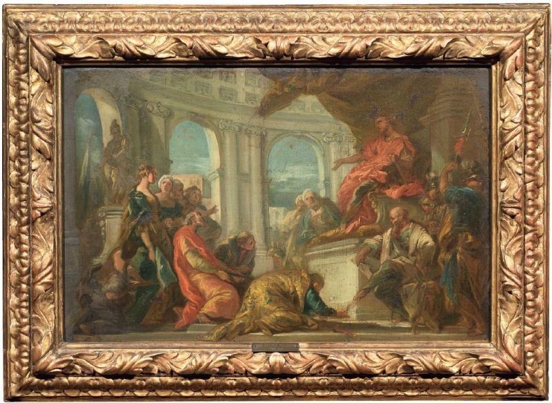 Scuola Veneta del XVIII Secolo - Ester e Assuero