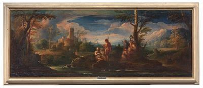 Paesaggio Fluviale con Figure