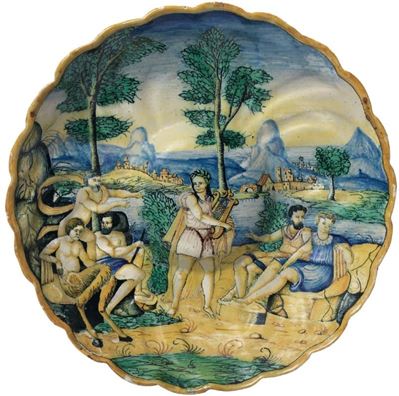 Crespina in Maiolica Policroma Invetriata