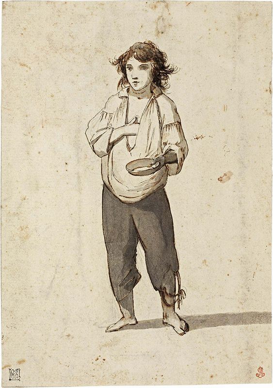 Jean Baptiste Greuze (attr. a) - Monello mendicante